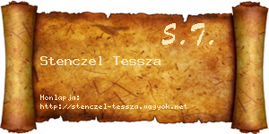 Stenczel Tessza névjegykártya